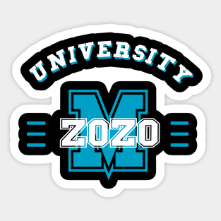 zoom university 2020, blue sky Sticker